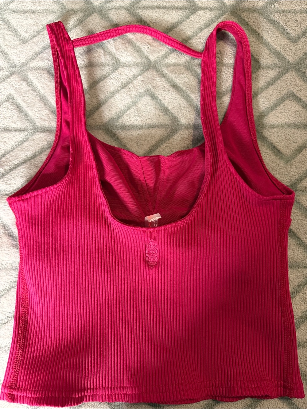 FP Movement by Free People Ribbed Magenta-Pink Tank